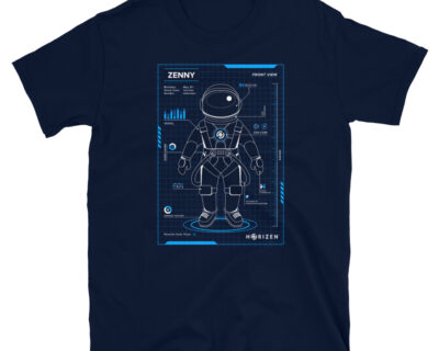 Zenny Blueprint Short-Sleeve Unisex T-Shirt – 2 Colors