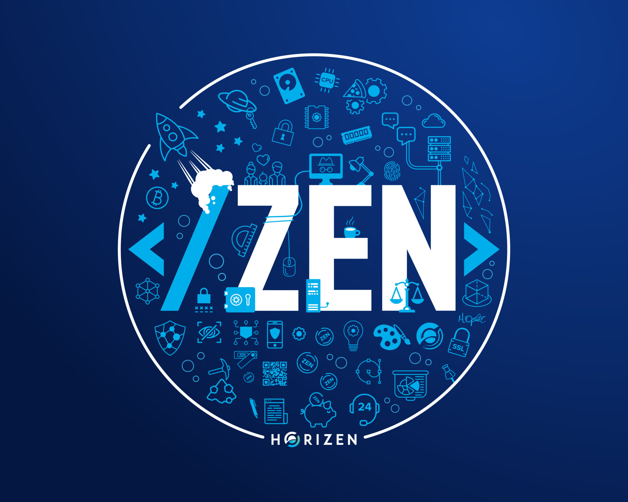 [Free Download] ZEN Wallpaper 5 Sizes Horizen Store
