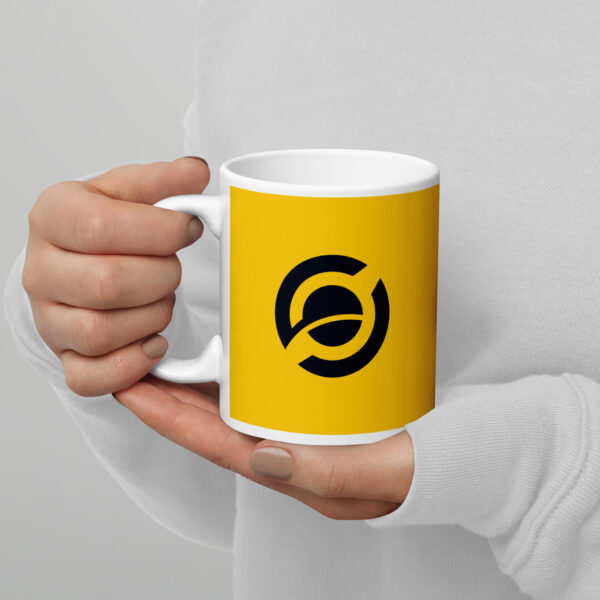 Horizen Yellow/White glossy mug