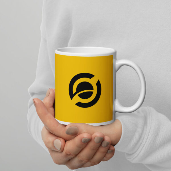 Horizen Yellow/White glossy mug