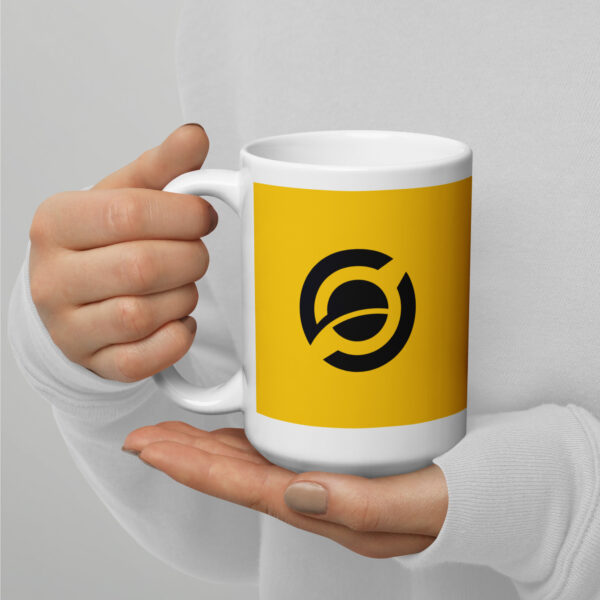 Horizen Yellow/White glossy mug