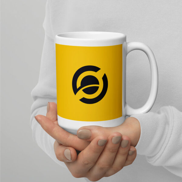 Horizen Yellow/White glossy mug