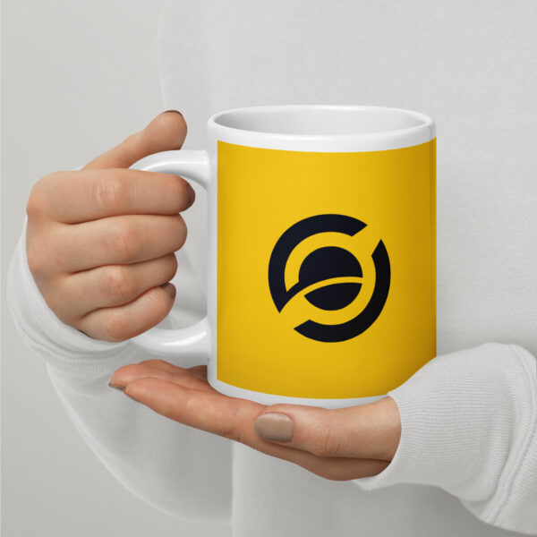 Horizen Yellow/White glossy mug