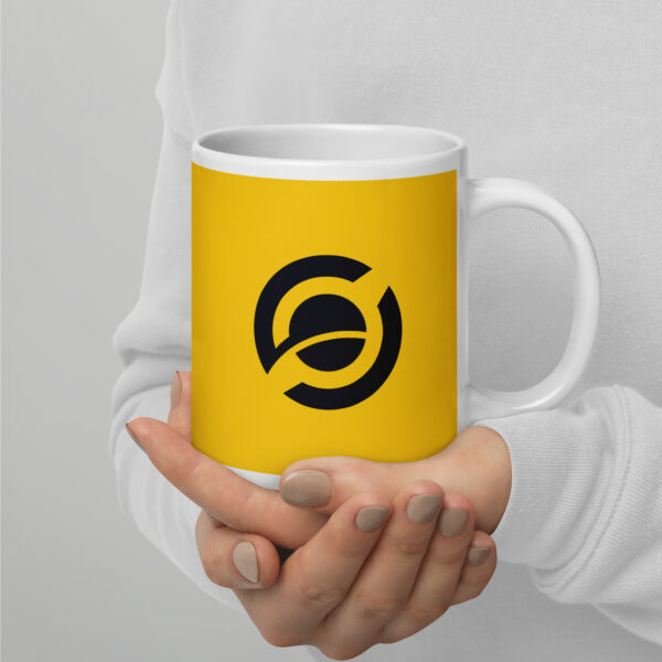 Horizen Yellow/White glossy mug