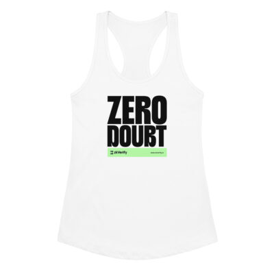 ZERO DOUBT - Women’s fitted racerback tank top