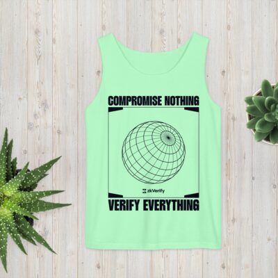 Verify Everything Unisex garment-dyed tank top